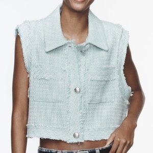 ZARA Tweed Vest
